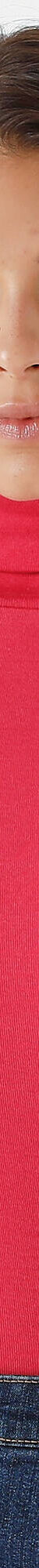 T-shirt col montant uni coton biologique(**) (framboise) T-shirt col montant uni coton biologique(**) (framboise)
